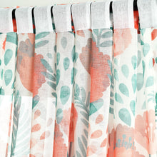 Load image into Gallery viewer, Poppy Garden Sheer Window Curtain Panel Set
