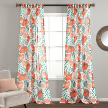 Load image into Gallery viewer, Poppy Garden Sheer Window Curtain Panel Set
