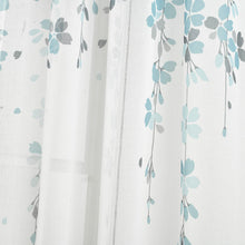 Load image into Gallery viewer, Weeping Flower Sheer Window Curtain Panel Set
