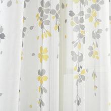 Load image into Gallery viewer, Weeping Flower Sheer Window Curtain Panel Set
