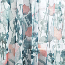 Load image into Gallery viewer, Zuri Flora Sheer Window Curtain Panel Set
