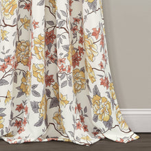 Load image into Gallery viewer, Ivana Floral Light Filtering Window Curtain Panel Set
