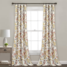 Load image into Gallery viewer, Ivana Floral Light Filtering Window Curtain Panel Set
