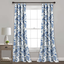 Load image into Gallery viewer, Ivana Floral Light Filtering Window Curtain Panel Set
