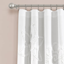 Load image into Gallery viewer, Ruffle Flower Window Curtain Panel Set
