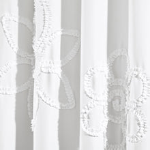 Load image into Gallery viewer, Ruffle Flower Window Curtain Panel Set
