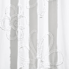 Load image into Gallery viewer, Ruffle Flower Window Curtain Panel Set
