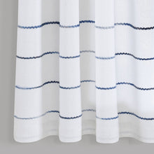 Cargar imagen en el visor de la galería, Ombre Stripe Yarn Dyed Recycled Cotton Blend Window Curtain Panel Set
