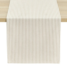 Load image into Gallery viewer, Farmhouse Ticking Stripe Yarn Dyed Table Runner
