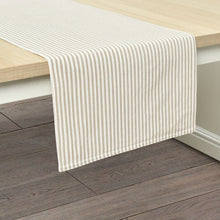 Load image into Gallery viewer, Farmhouse Ticking Stripe Yarn Dyed Table Runner
