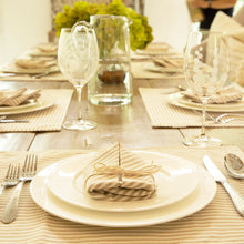 Carregar imagem no visualizador da galeria, Farmhouse Ticking Stripe Yarn Dyed Placemat 4-Pack Set
