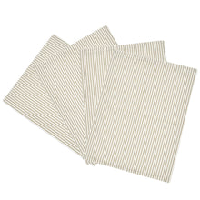 Carregar imagem no visualizador da galeria, Farmhouse Ticking Stripe Yarn Dyed Placemat 4-Pack Set
