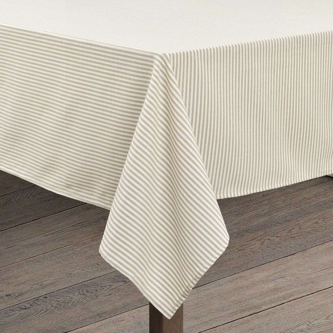 Farmhouse Ticking Stripe Yarn Dyed Tablecloth