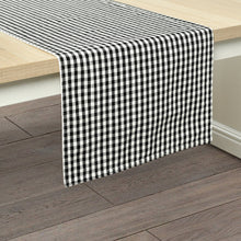 Load image into Gallery viewer, Gingham Check Yarn Dyed Table Runner
