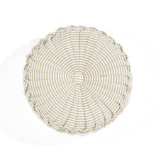 Cargar imagen en el visor de la galería, Farmhouse Ticking Stripe Yarn Dyed Pleated Decorative Pillow
