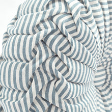 Cargar imagen en el visor de la galería, Farmhouse Ticking Stripe Yarn Dyed Pleated Decorative Pillow
