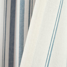 Load image into Gallery viewer, Farmhouse Stripe Yarn Dyed Recycled Cotton Blend Window Curtain Panel Set
