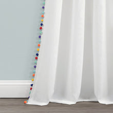 Load image into Gallery viewer, Pom Pom Window Curtain Panel
