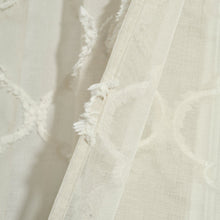 Cargar imagen en el visor de la galería, Avon Trellis Grommet Sheer Window Curtain Panel Set
