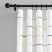 Load image into Gallery viewer, Ombre Stripe Yarn Dyed Recycled Cotton Blend Window Curtain Panel Set
