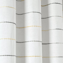 Load image into Gallery viewer, Ombre Stripe Yarn Dyed Recycled Cotton Blend Window Curtain Panel Set
