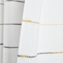 Cargar imagen en el visor de la galería, Ombre Stripe Yarn Dyed Recycled Cotton Blend Window Curtain Panel Set
