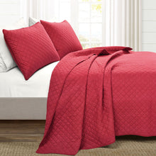 Cargar imagen en el visor de la galería, Ava Diamond Oversized Cotton Quilt Set
