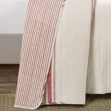 Load image into Gallery viewer, Farmhouse Stripe Reversible Cotton Quilt Set
