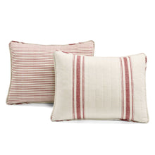 Carregar imagem no visualizador da galeria, Farmhouse Stripe Reversible Cotton Quilt Set
