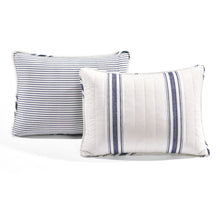 Cargar imagen en el visor de la galería, Farmhouse Stripe Reversible Cotton Quilt Set
