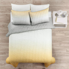 Cargar imagen en el visor de la galería, Crinkle Ombre Oversized Quilt 3 Piece Set
