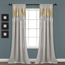 Load image into Gallery viewer, Shimmer Sequins Window Curtain Panel Set
