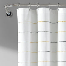 Load image into Gallery viewer, Ombre Stripe Yarn Dyed Recycled Cotton Blend Shower Curtain
