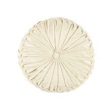 Cargar imagen en el visor de la galería, Round Pleated Soft Velvet Throw Pillow
