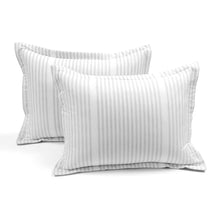 Load image into Gallery viewer, Drew Stripe Silver-Infused Antimicrobial Comforter 5 Piece Set
