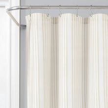 Load image into Gallery viewer, Drew Stripe Silver-Infused Antimicrobial Shower Curtain
