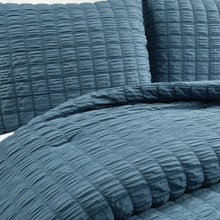 Cargar imagen en el visor de la galería, Crinkle Textured Dobby Comforter Set
