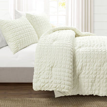 Cargar imagen en el visor de la galería, Crinkle Textured Dobby Comforter Set
