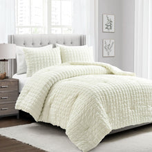 Cargar imagen en el visor de la galería, Crinkle Textured Dobby Comforter Set
