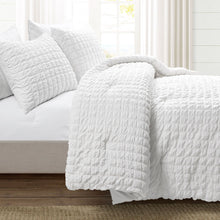 Cargar imagen en el visor de la galería, Crinkle Textured Dobby Comforter Set
