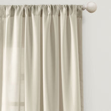 Load image into Gallery viewer, Tulle Skirt Solid Window Curtain Panel Set
