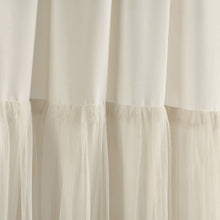 Load image into Gallery viewer, Tulle Skirt Solid Window Curtain Panel Set
