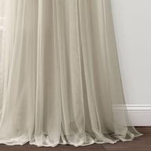 Load image into Gallery viewer, Tulle Skirt Solid Window Curtain Panel Set
