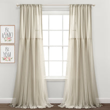 Load image into Gallery viewer, Tulle Skirt Solid Window Curtain Panel Set
