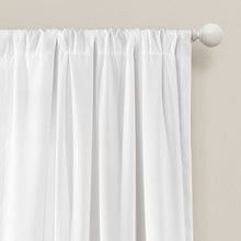 Load image into Gallery viewer, Tulle Skirt Solid Window Curtain Panel Set
