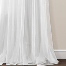 Load image into Gallery viewer, Tulle Skirt Solid Window Curtain Panel Set
