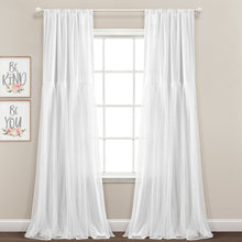 Load image into Gallery viewer, Tulle Skirt Solid Window Curtain Panel Set
