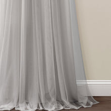 Load image into Gallery viewer, Tulle Skirt Solid Window Curtain Panel Set
