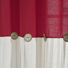 Cargar imagen en el visor de la galería, Linen Button Window Curtain Panel
