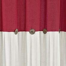 Load image into Gallery viewer, Linen Button Shower Curtain
